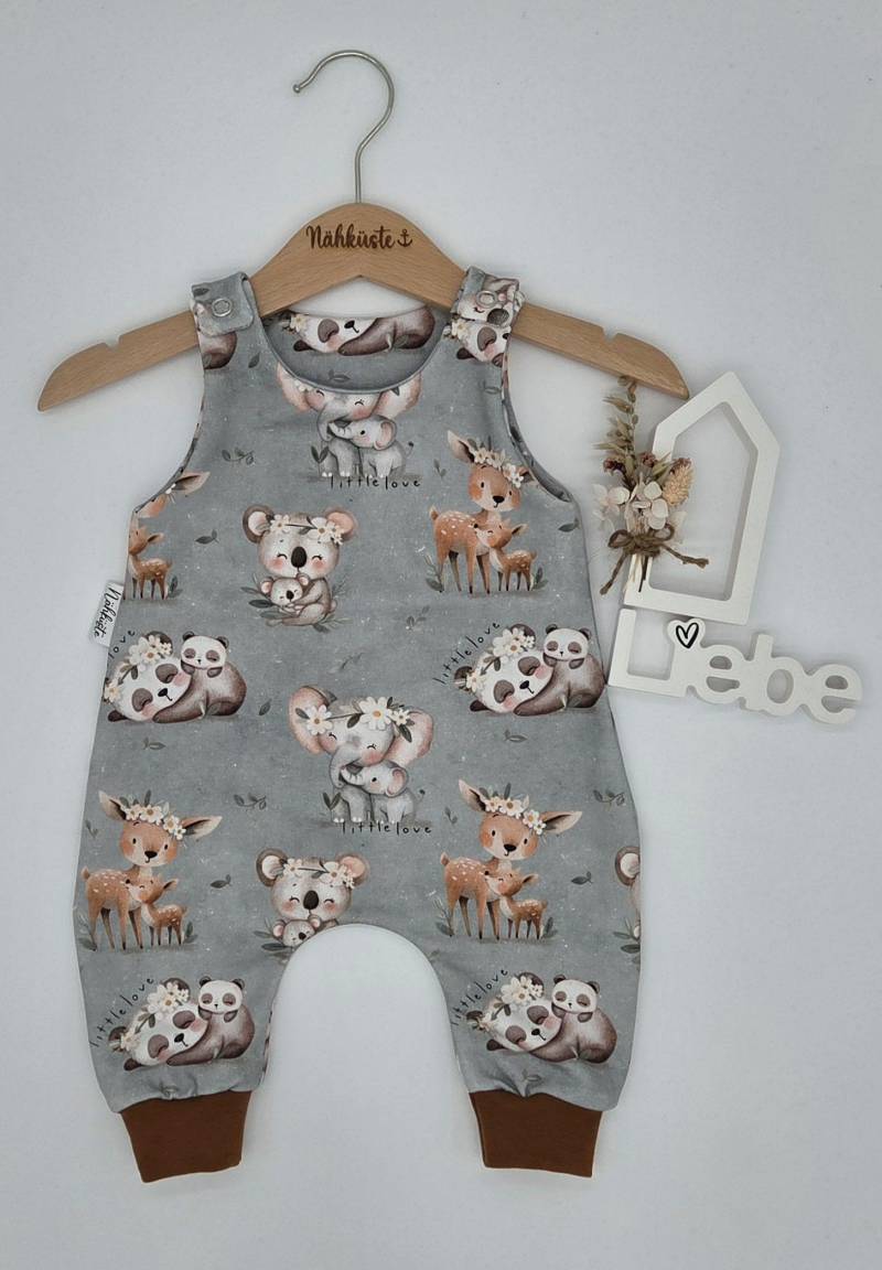 strampler // Romper Kurz "Waldtiere" Frühchenkleidung Eigenproduktion von NaehkuestebyChantal
