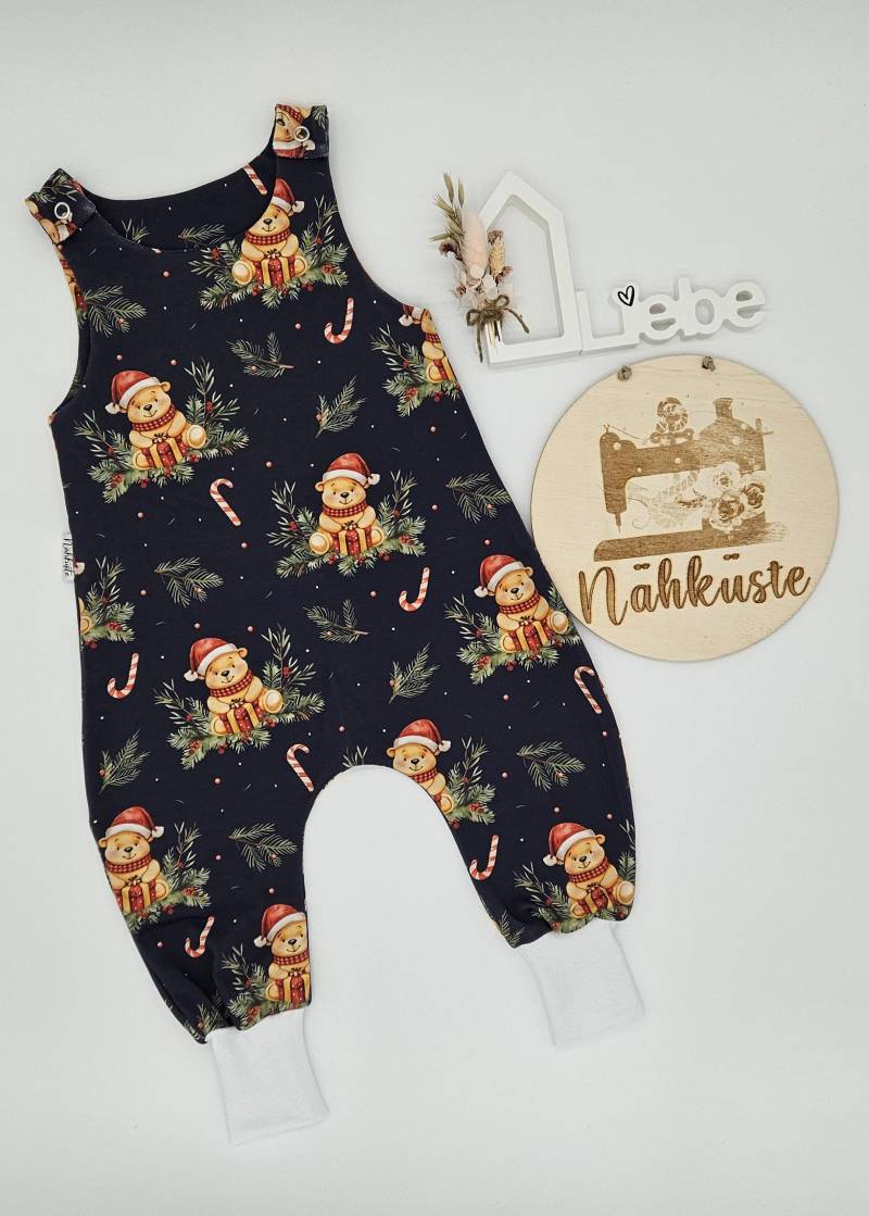 strampler // Romper Kurz "Weihnachtsbär" Frühchenkleidung Eigenproduktion von NaehkuestebyChantal