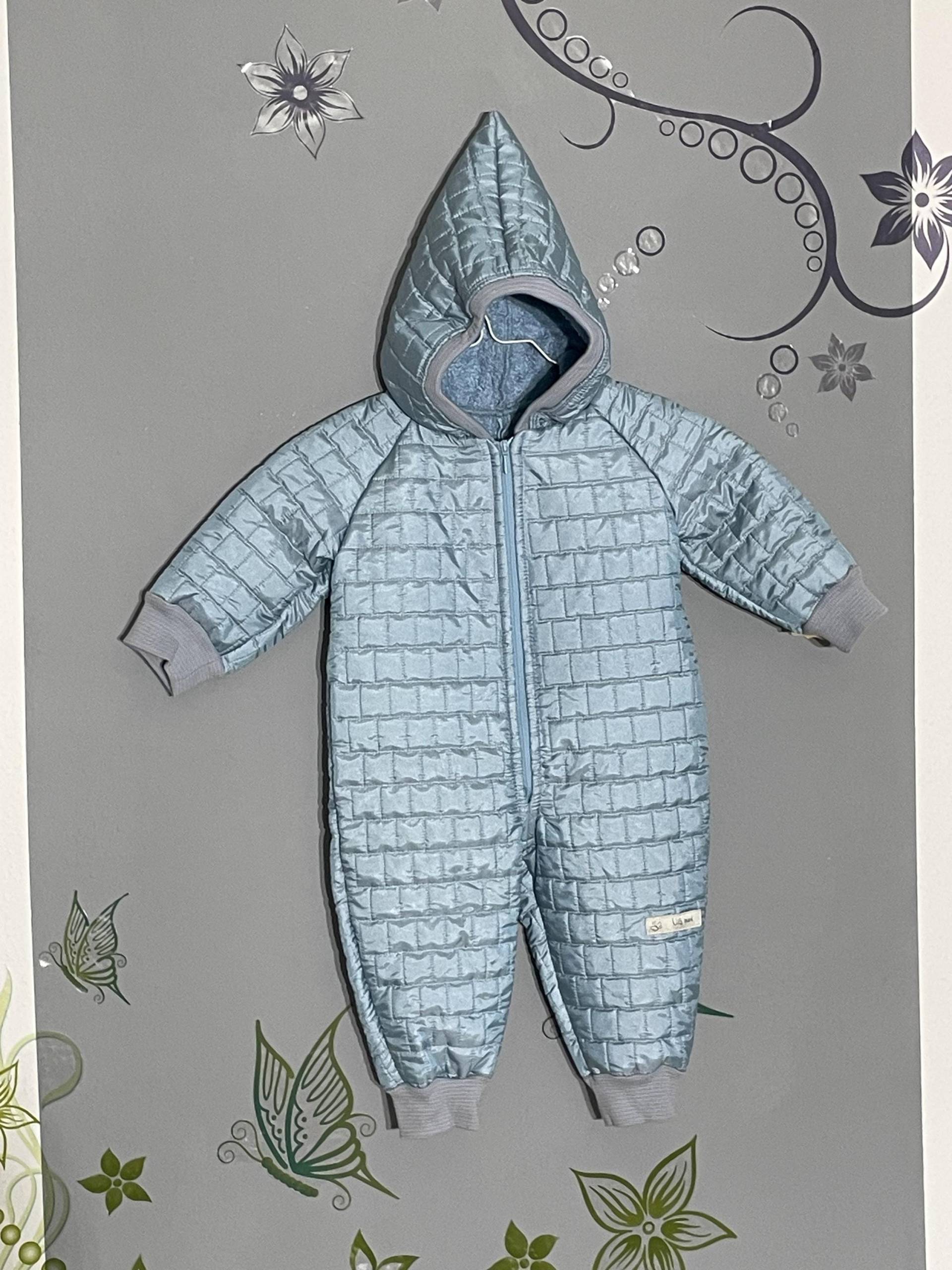 Babyoverall Gr. 74 | Art.nr.24041 Aus Steppstoff Mit Plüschabseite von NaehstuebleGlaser