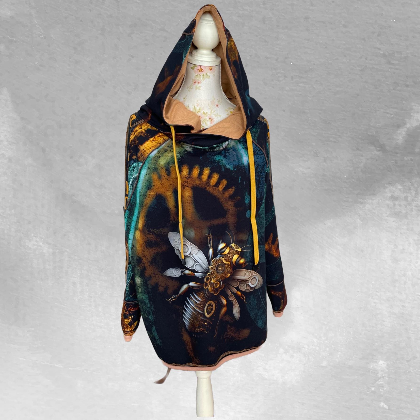 Oversized Kapuzenhoodie Aus French Terry Mit Digitaldruck von NaehstuebleGlaser