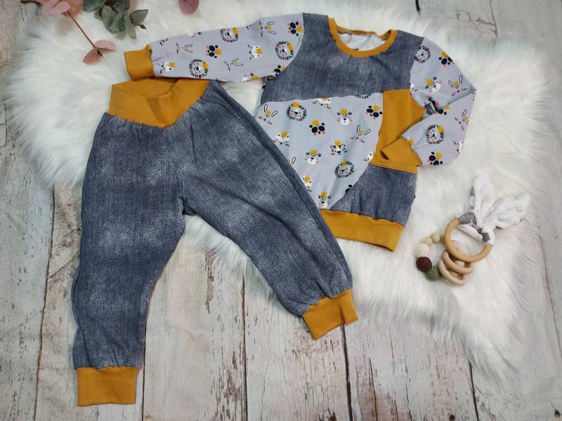 Gr. 92 Set Aus Pullover Mit Hose, Löwe von NaehtanteChristina