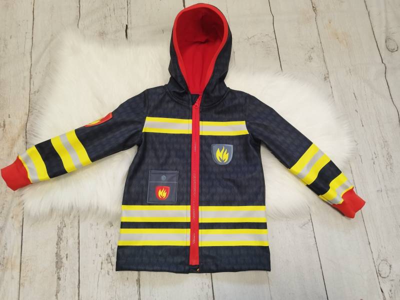 Jacke Aus Softshell, Feuerwehr, Gr. 92-116 von NaehtanteChristina