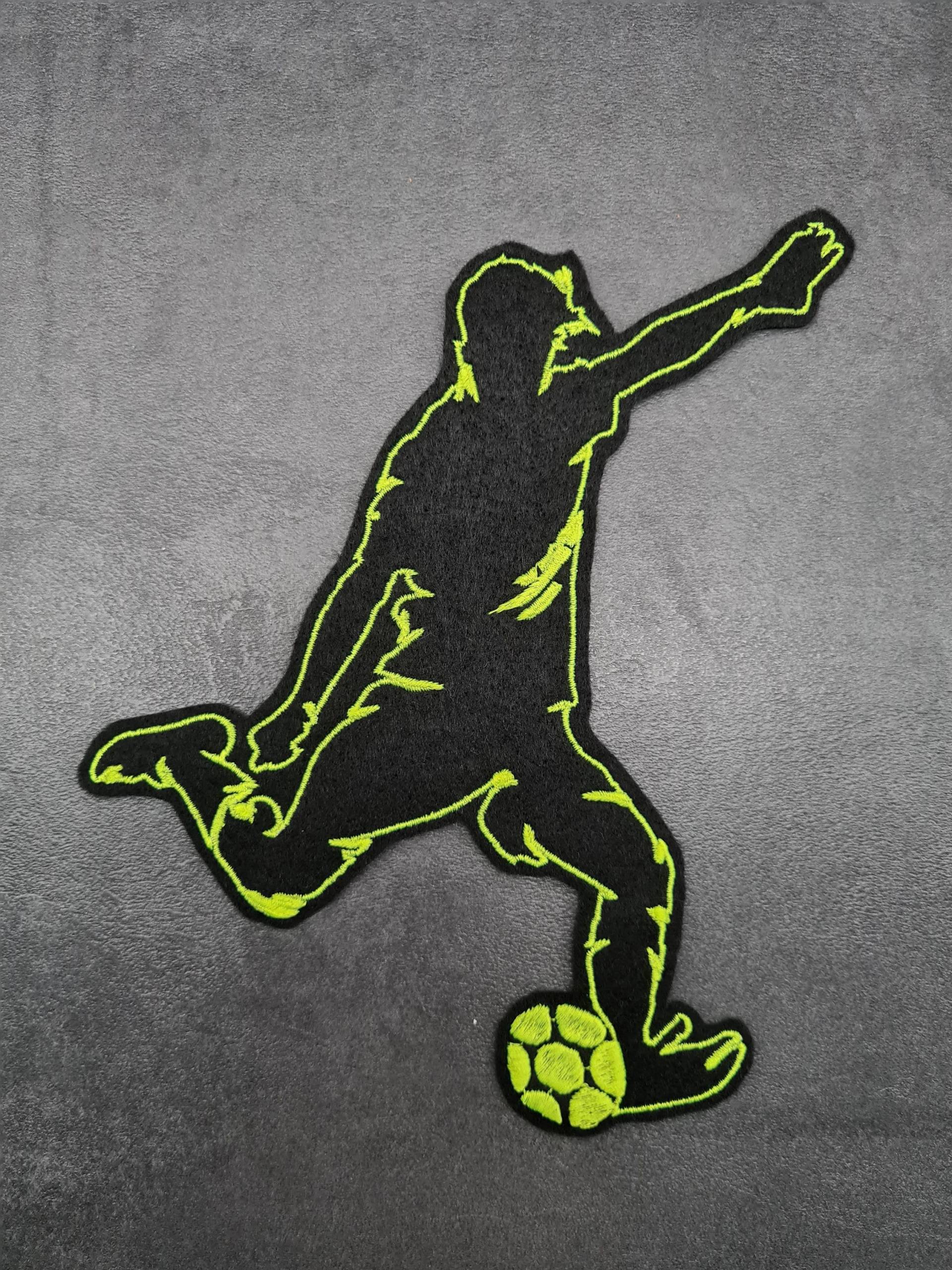 Fußballer Aufnäher, Fußballspieler Gestickt von NaehundStickliebe
