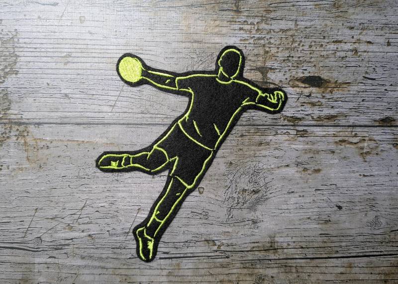 Handballer Aufnäher, Handballspieler Gestickt Handballer Aufnäher, Handballspieler Gestickt von NaehundStickliebe