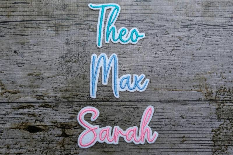 Schrift Nr. 18 Namenstickerei, Aufnäher, Namen, Patch, Bügelbild, Gestickt, Iron-On, Embroidery Schrift Nr. 18 Namenstickerei, Aufnäher, Namen, Patch, Bügelbild, Gestickt, Iron-On, Embroidery von NaehundStickliebe