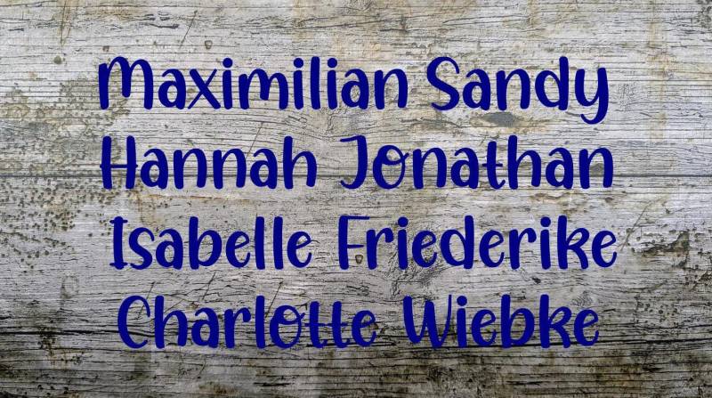 Schrift Nr. 22 Bügelbild, Namen Geplottet, Iron-On, Wunschtext, Flexfolie, Schriftzug, Textil von NaehundStickliebe