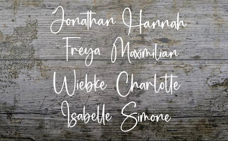 Schrift Nr. 29 Bügelbild, Namen Geplottet, Iron-On, Wunschtext, Flexfolie, Schriftzug, Textil von NaehundStickliebe