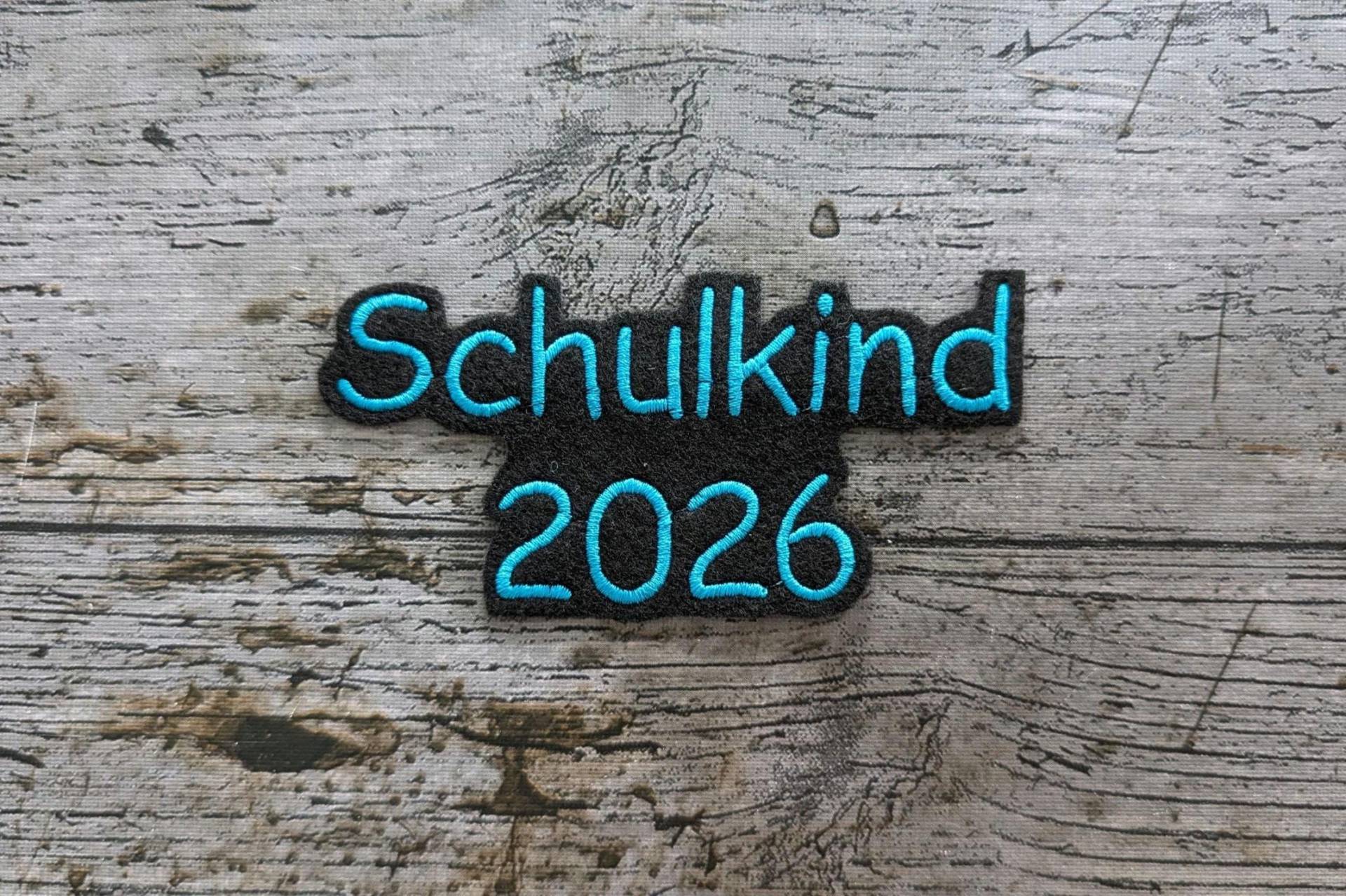 Schrift Nr. 3 Schulkind 2026 Aufnäher, Patch, Bügelbild, Gestickt, Iron-On, Embroidery von NaehundStickliebe