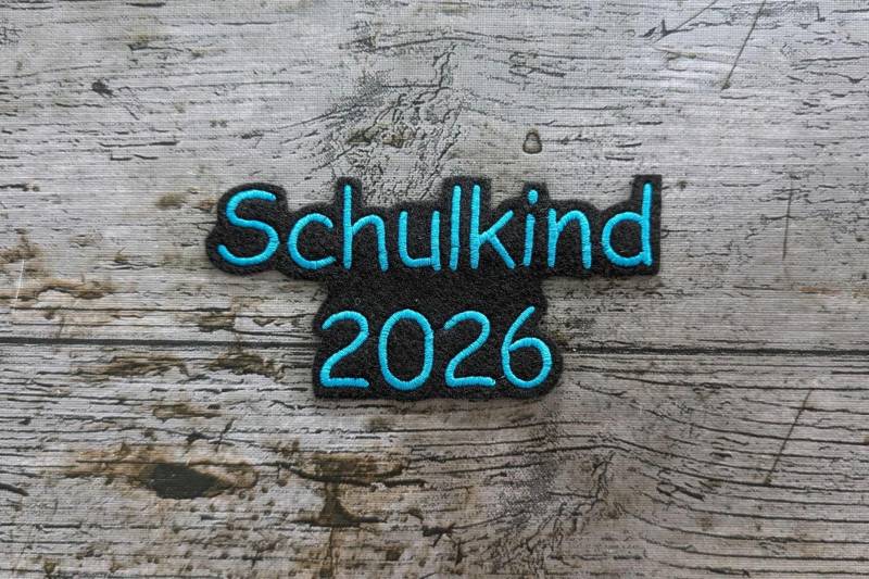 Schrift Nr. 3 Schulkind 2026 Aufnäher, Patch, Bügelbild, Gestickt, Iron-On, Embroidery Schrift Nr. 3 Schulkind 2026 Aufnäher, Patch, Bügelbild, Gestickt, Iron-On, Embroidery von NaehundStickliebe