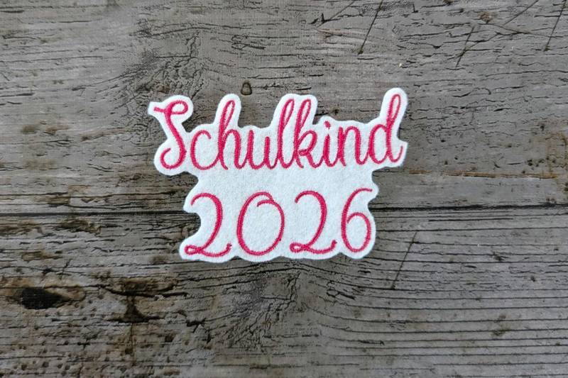 Schrift Nr. 5 Schulkind 2026 Aufnäher, Patch, Bügelbild, Gestickt, Iron-On, Embroidery Schrift Nr. 5 Schulkind 2026 Aufnäher, Patch, Bügelbild, Gestickt, Iron-On, Embroidery von NaehundStickliebe