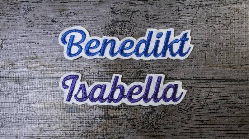 Schrift Nr. 6 Namenstickerei, Aufnäher, Namen, Patch, Bügelbild, Gestickt, Iron-On, Embroidery Schrift Nr. 6 Namenstickerei, Aufnäher, Namen, Patch, Bügelbild, Gestickt, Iron-On, Embroidery von NaehundStickliebe