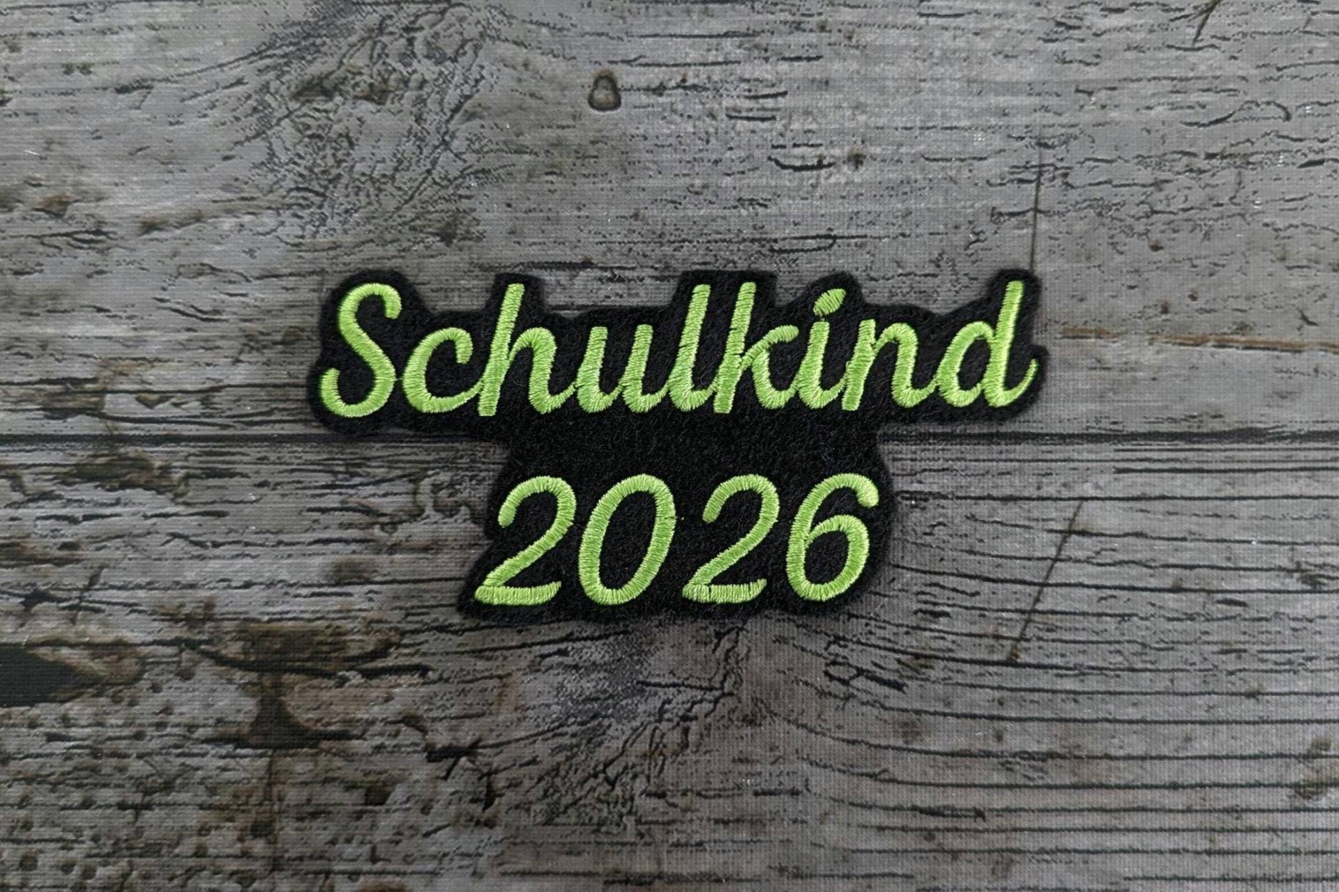 Schrift Nr. 6 Schulkind 2026 Aufnäher, Patch, Bügelbild, Gestickt, Iron-On, Embroidery von NaehundStickliebe