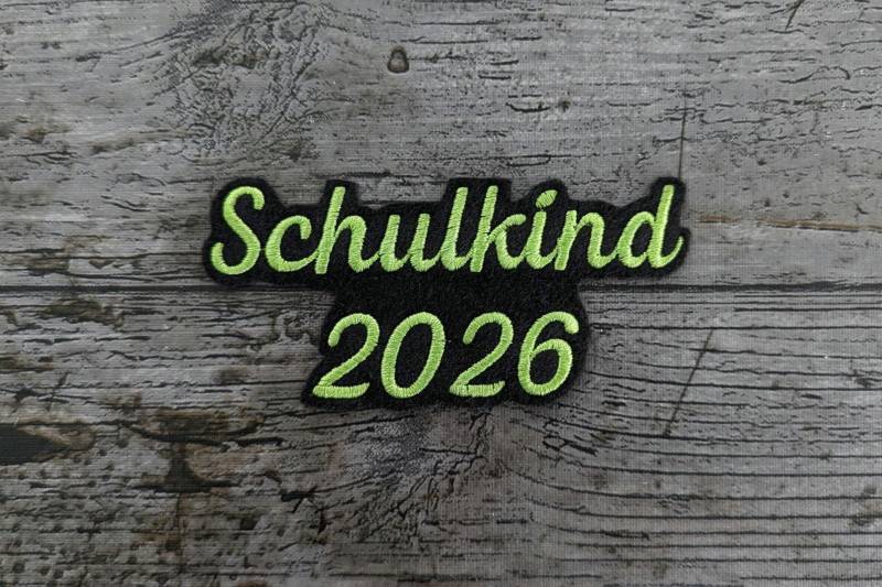 Schrift Nr. 6 Schulkind 2026 Aufnäher, Patch, Bügelbild, Gestickt, Iron-On, Embroidery Schrift Nr. 6 Schulkind 2026 Aufnäher, Patch, Bügelbild, Gestickt, Iron-On, Embroidery von NaehundStickliebe