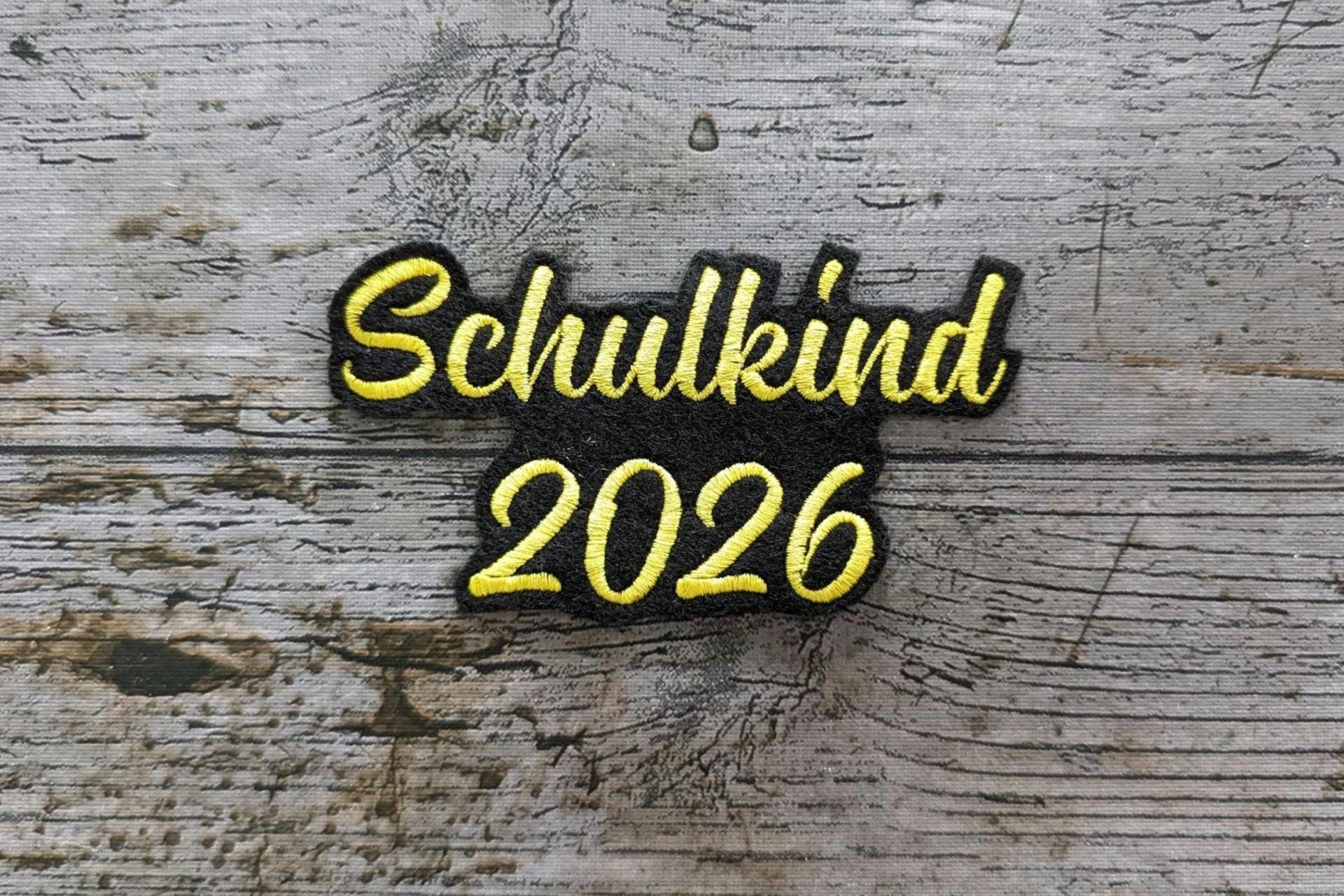 Schrift Nr. 7 Schulkind 2026 Aufnäher, Patch, Bügelbild, Gestickt, Iron-On, Embroidery von NaehundStickliebe