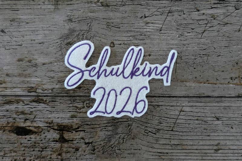 Schrift Nr. 9 Schulkind 2026, Aufnäher, Patch, Bügelbild, Gestickt, Iron-On, Embroidery Schrift Nr. 9 Schulkind 2026, Aufnäher, Patch, Bügelbild, Gestickt, Iron-On, Embroidery von NaehundStickliebe