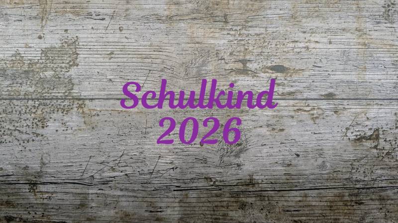 Schriftart Nr. 1, Bügelbild Schulkind 2026, Aufbügler, Flexfolie, Iron-On von NaehundStickliebe