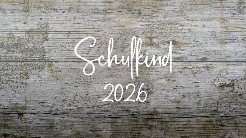 Schriftart Nr. 17, Bügelbild Schulkind 2026, Aufbügler, Flexfolie, Iron-On von NaehundStickliebe