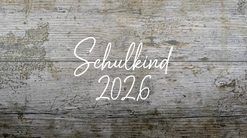 Schriftart Nr. 9 Bügelbild, Schulkind 2026, Aufbügler, Flexfolie, Iron-On von NaehundStickliebe