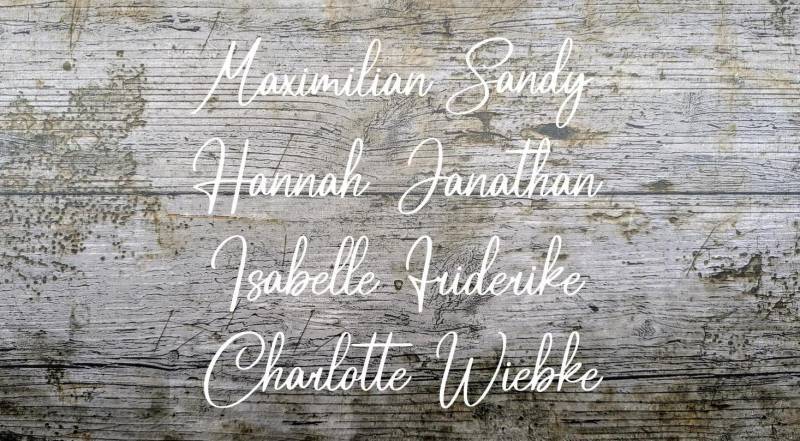 Schriftart Nr.15 Bügelbild Namen , Geplottet, Iron-On, Wunschtext, Flexfolie, Schriftzug, Textil von NaehundStickliebe