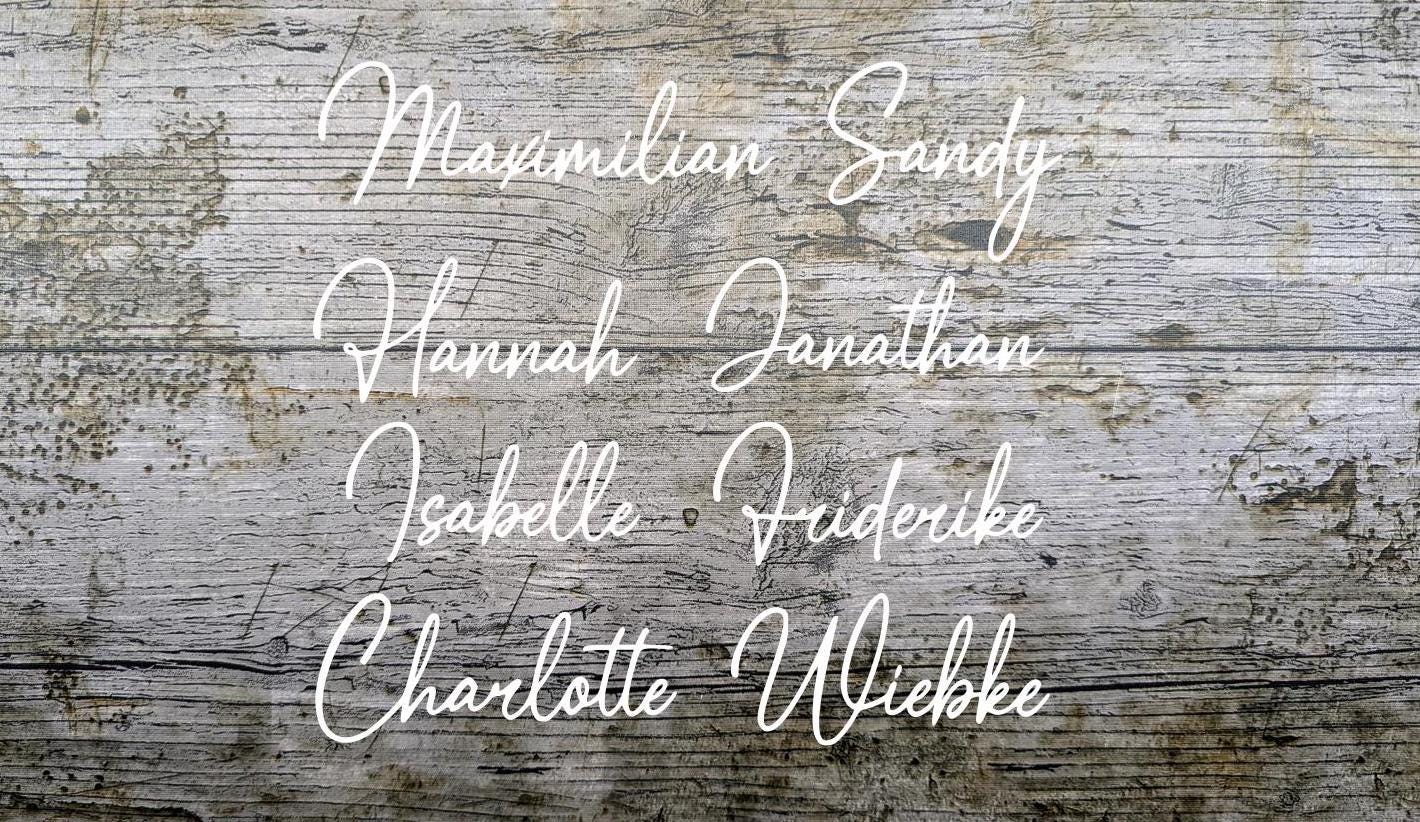 Schriftart Nr.9 Bügelbild Namen , Geplottet, Iron-On, Wunschtext, Flexfolie, Schriftzug, Textil von NaehundStickliebe