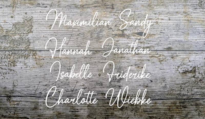 Schriftart Nr.9 Bügelbild Namen , Geplottet, Iron-On, Wunschtext, Flexfolie, Schriftzug, Textil von NaehundStickliebe