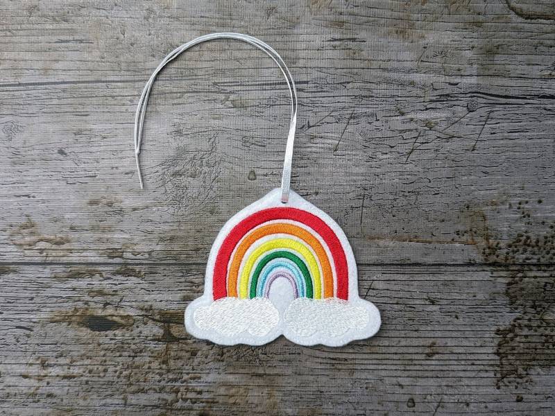 Schultüten Anhänger Regenbogen, Einschulung Schulkind 2025 von NaehundStickliebe