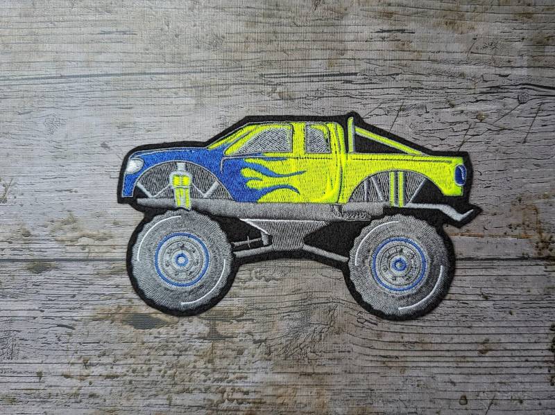 Monster Truck Patch, Applique, School Cone Monster Truck Patch, Applique, School Cone von NaehundStickliebeDE