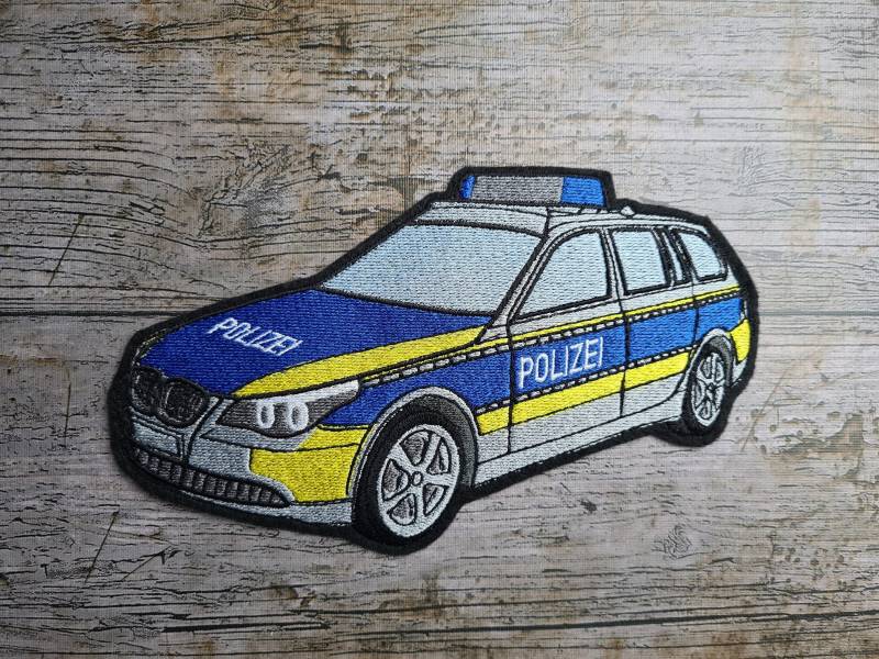 Patrol Car Police, Embroidery, Patch Patrol Car Police, Embroidery, Patch von NaehundStickliebeDE