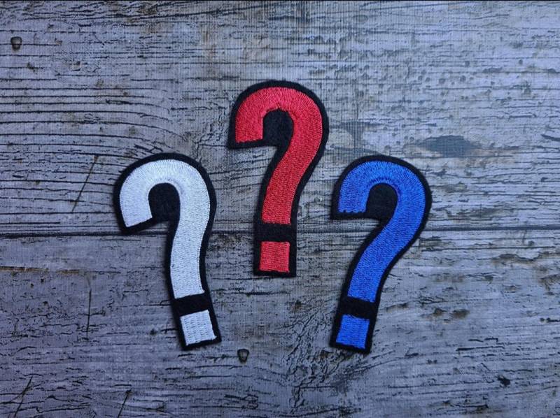 Question Mark Patch, Applique, ??? Question Mark Patch, Applique, ??? von NaehundStickliebeDE