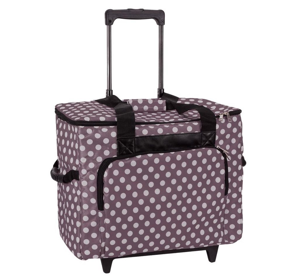 Nähwelt Flach Nähmaschinen-Trolley - altrosa/weiß gepunktet 49 x 40 x 25 cm Nähwelt Flach Nähmaschinen-Trolley - altrosa/weiß gepunktet 49 x 40 x 25 cm von Nähwelt Flach