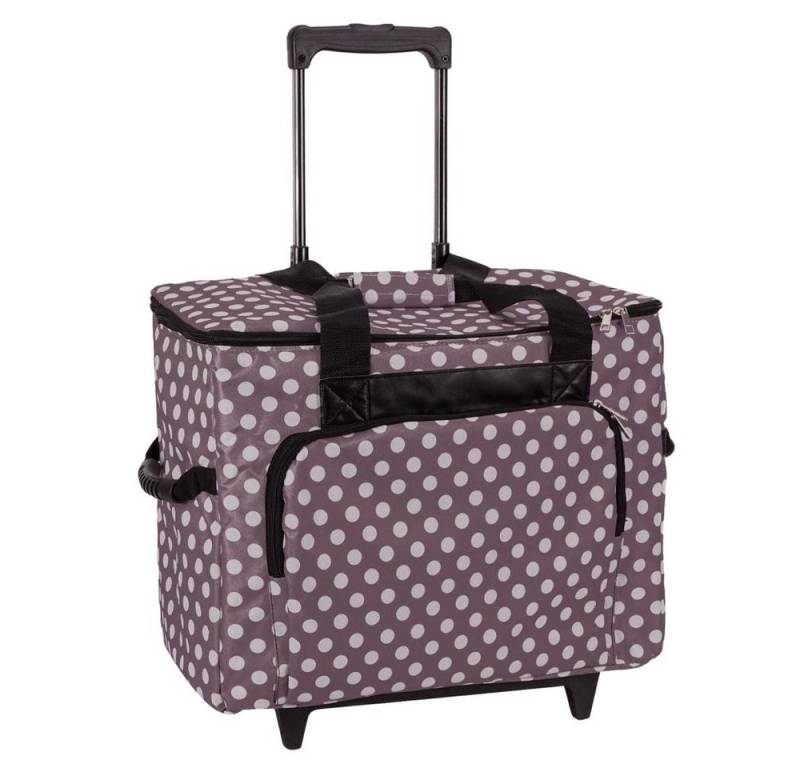 Nähwelt Flach Nähmaschinen-Trolley - altrosa/weiß gepunktet 49 x 40 x 25 cm Nähwelt Flach Nähmaschinen-Trolley - altrosa/weiß gepunktet 49 x 40 x 25 cm von Nähwelt Flach