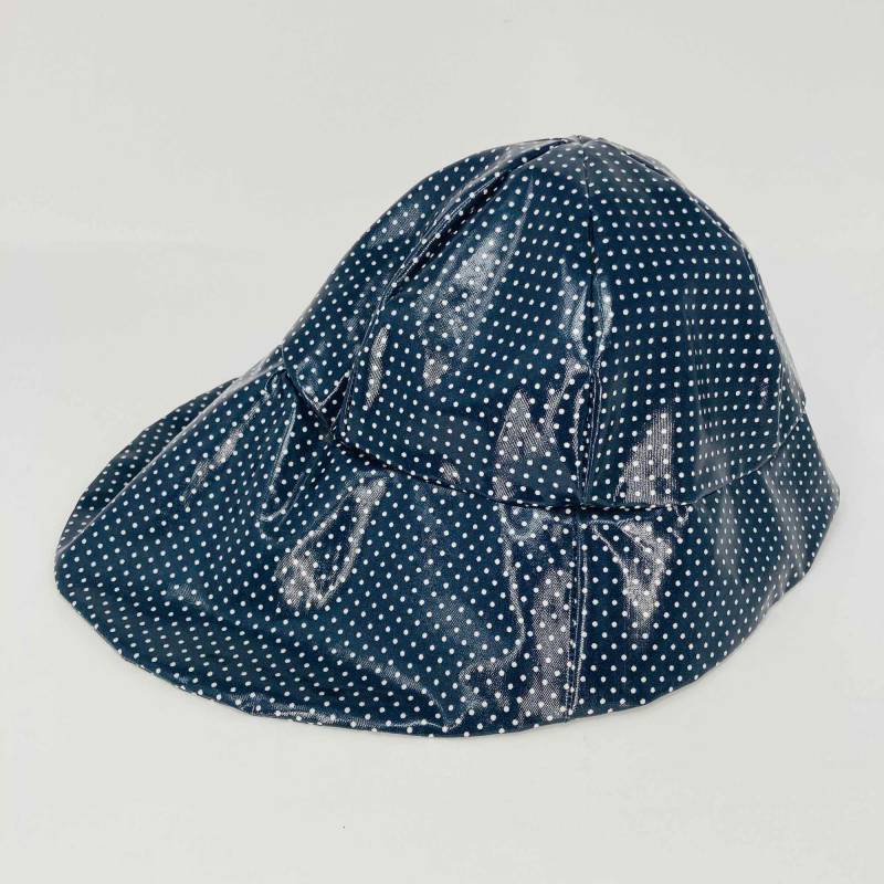 Regenhut Für Kinder | Südwester Aus Wachstuch, Dunkel Blau Mit Pünktchen Regenhut Für Kinder | Südwester Aus Wachstuch, Dunkel Blau Mit Pünktchen von NaehwerkstattBerlin