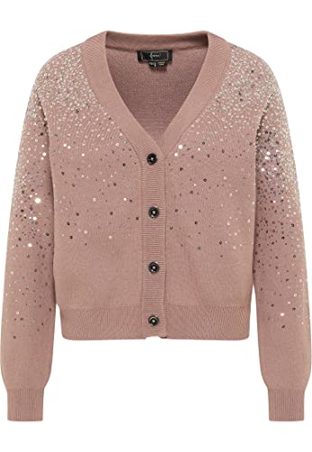 Naemi Damen Elegante Strickjacke 11029455, Taupe, M/L von Naemi