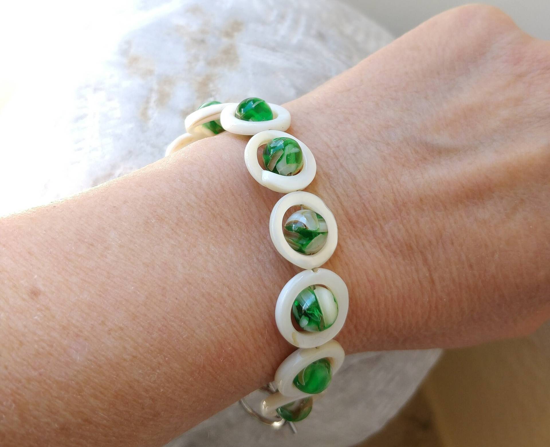 Armband, Perlmutt Und Resin Armband, Perlmutt Und Resin von NaemiDesign
