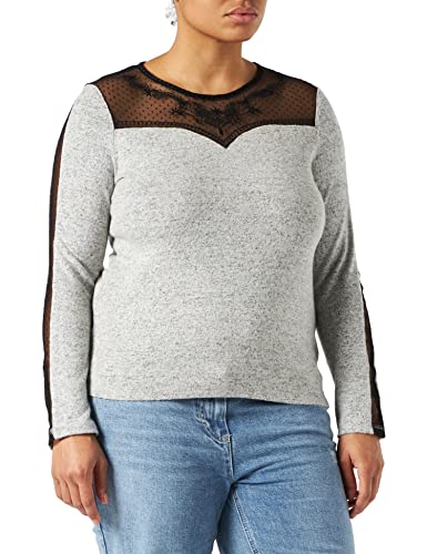 NAF Damen Ofamoki T-Shirt, Gris Chine, XS von Naf Naf