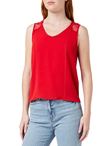 Naf Naf Damen Adel Sm T-Shirt, Roter Leuchtturm, M von Naf Naf