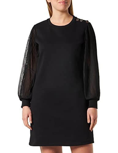 Naf Naf Damen Andrea R1 Robe, Schwarz, Large von Naf Naf