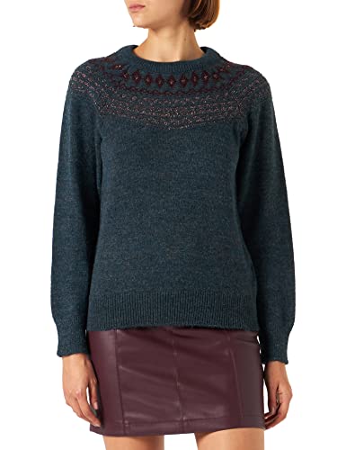 Naf Naf Damen Berge Pullover, Grau, Medium von Naf Naf