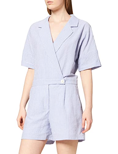 Naf Naf Damen Clem D1 Arbeitsschutzanzug, Vichy Lila, 40 von Naf Naf