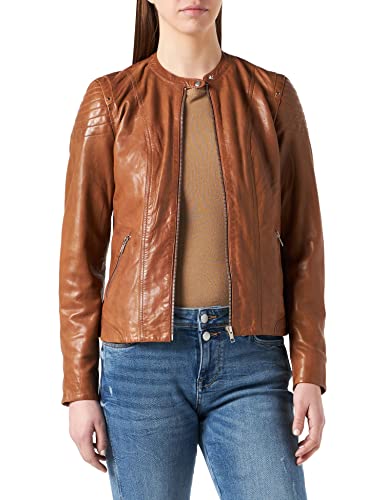 Naf Naf Damen Clim Jacke, Orange (Cognac 250), 38 (Herstellergröße: 40) von Naf Naf