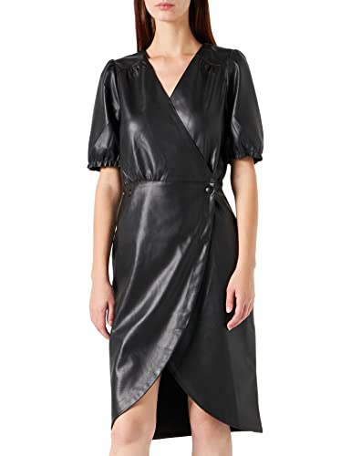 NAF Damen Elune R1 Kleid, schwarz, 38 von Naf Naf