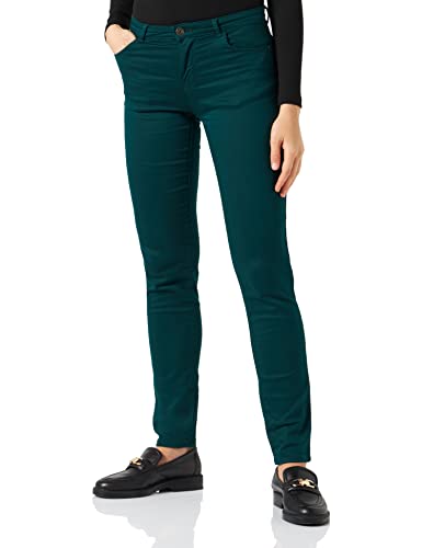 Naf Naf Damen FPOWI Baby Hose, Dark Green, 34 von Naf Naf