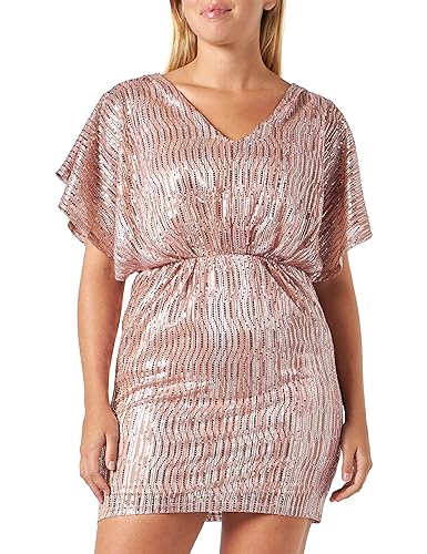 Naf Naf Damen Faustine R1 Robe, Boho Rosa, 40 von Naf Naf