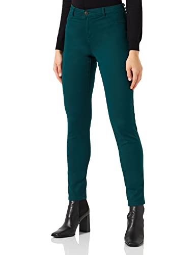 Naf Naf Damen Fpower Skinny Hose, Dark Green, 32 von Naf Naf