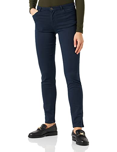 Naf Naf Damen Fpowi Hose, Marineblau, 32 von Naf Naf