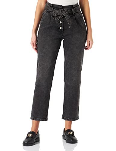 NAF NAF Damen Grau Hose, Denim Grey, EU 38 von Naf Naf