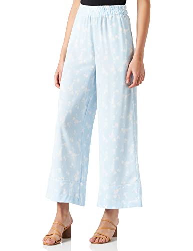 Naf Naf Damen Jacquie P1 Hw Lässige Business-Hose, Jacquard, Blau, Cl, Small von Naf Naf