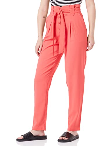 Naf Naf Damen Klassische Hose, Korallenrot, 42 von Naf Naf