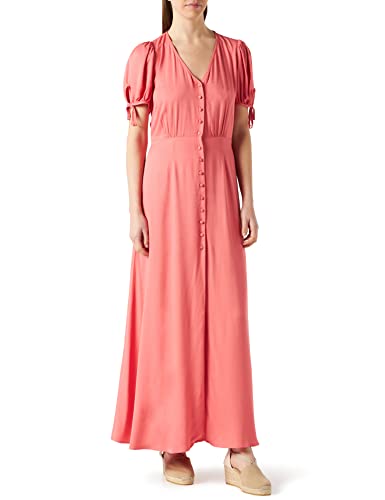 Naf Naf Damen Kleid Robe, Korallenrot, 34 von Naf Naf