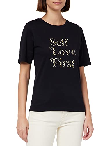 Naf Naf Damen Lovy T-Shirt, Schwarz, Small von Naf Naf